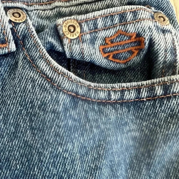 Harley Davidson Jeans Women's Straight Leg Denim Size 4P - Picture 9 of 9